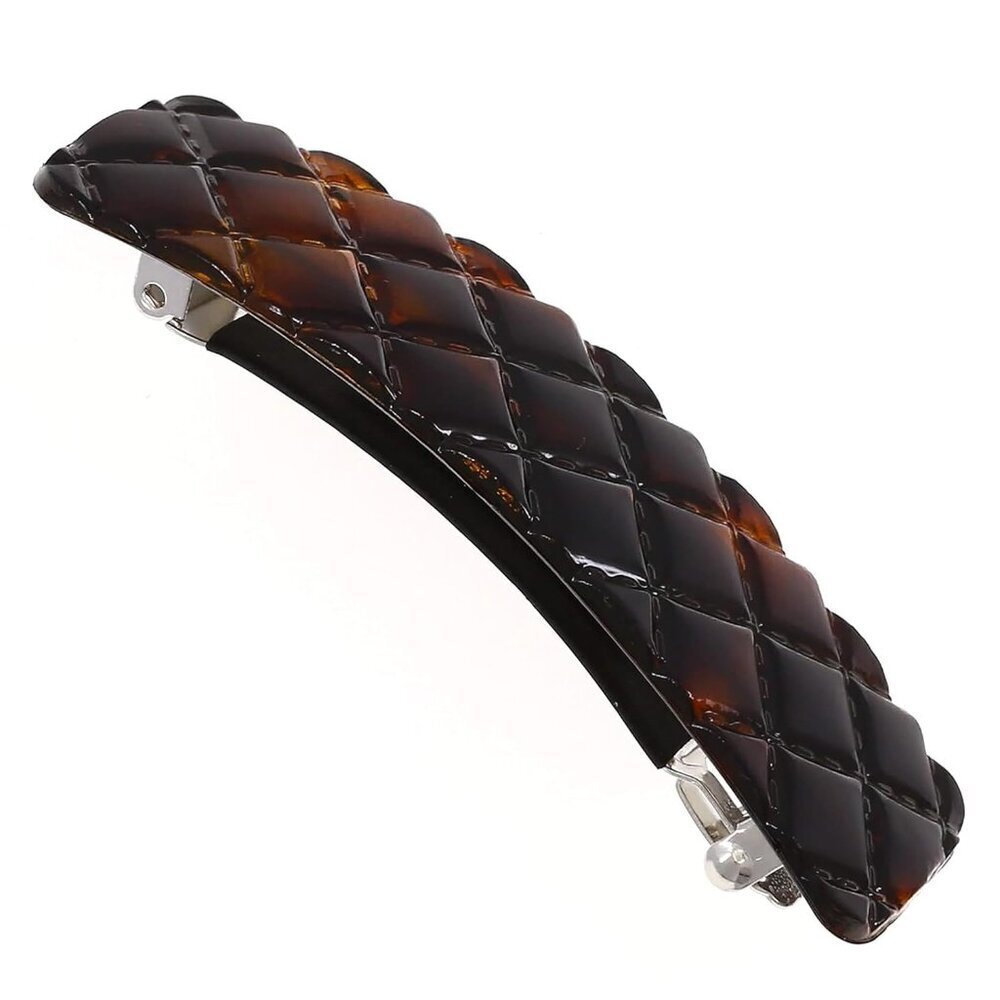 French Hair Barrette Tortoise Shell Strong Grip No Slip Durable Stylish